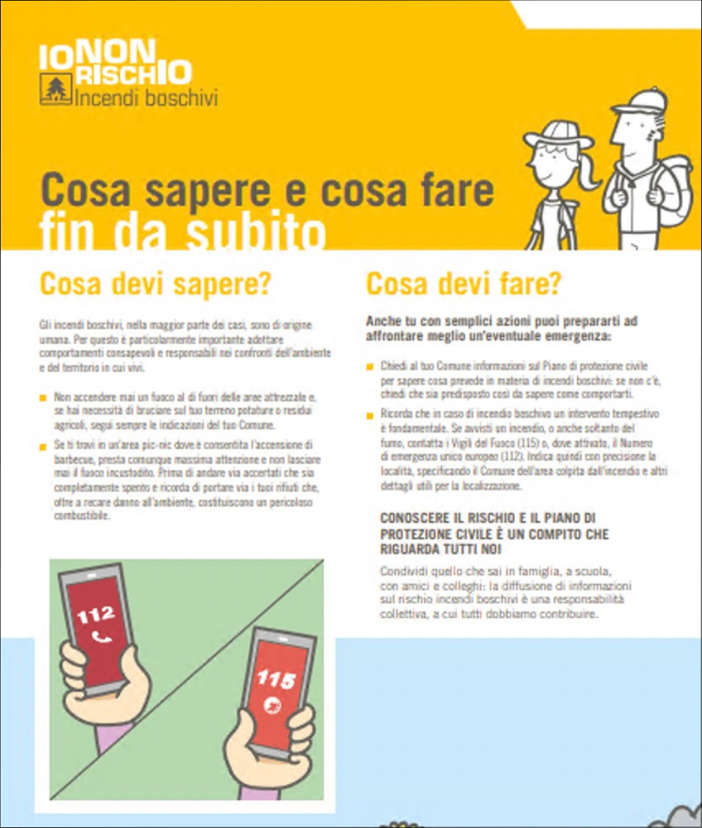 Incendi boschivi - Pieghevole