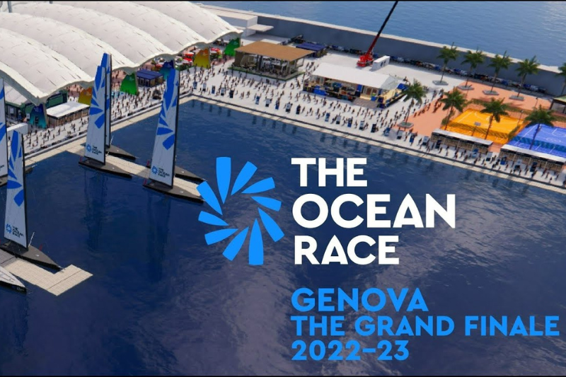 La locandina della tappa genovese della manifestazione The Ocean Race