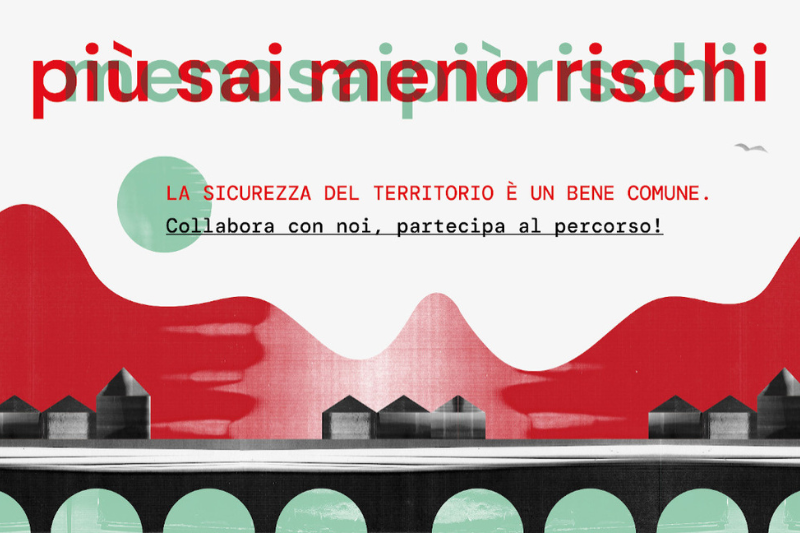 Locandina del webinar "Più sai meno rischi"